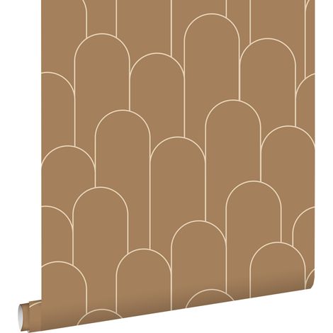 papier peint art déco terracotta - ESTAhome (1/5)