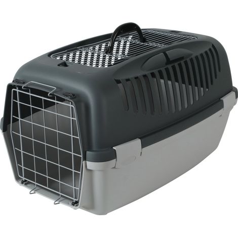 cage gulliver 3, portes métal 40 x 61 x 38 cm, transport pour chien max 12 kg - animallparadise