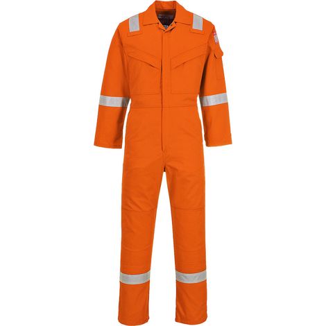 Antistatische Super Leichte Kombination 210g Farbe: Tall in Orange Größe L - Portwest