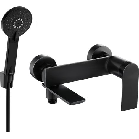 Mexen Zero R40 rubinetteria per vasca con set doccia, nero - 7113R40-70 (1/3)