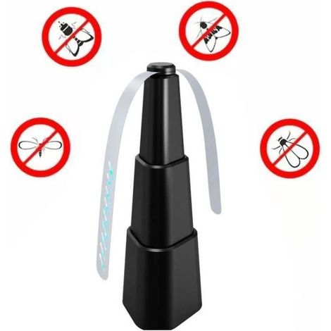 Moustiquaire anti-mouches - Ventilateur sans produits chimiques - Ajustable - Protection repas extérieur (1/4)