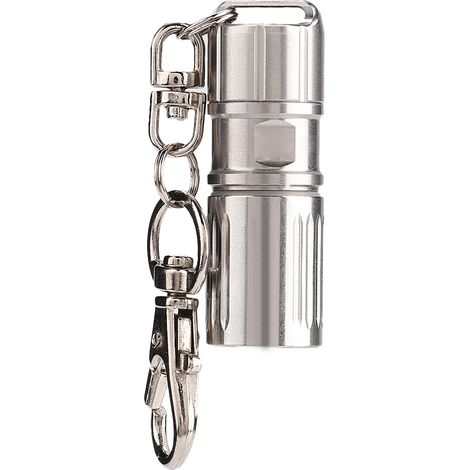 Torche Led - Mini Lampe de Poche en Alliage d'Aluminium - Éclairage Portatif Rechargeable par USB - Idéal pour Clés ou Poche - 1 Pièce (1/5)