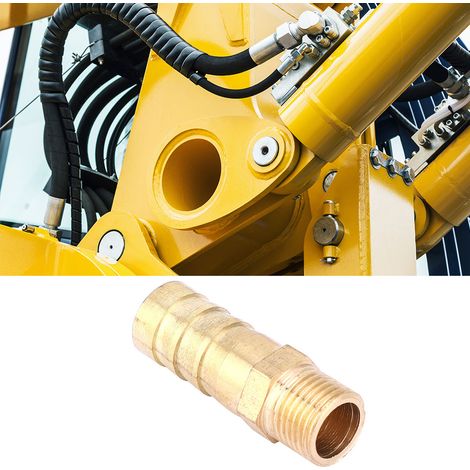 Raccord laiton à barbelures 10mm, filetage mâle G1/8, connecteur joint pour gaz et liquide, lot de 5 pièces (1/3)