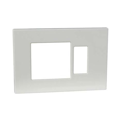 PLACCA COPRIFRUTTI VENUS MARLANVIL - RESINA AVORIO POSTI 1 + SCHUKO MM 115X80- 20 pezzi