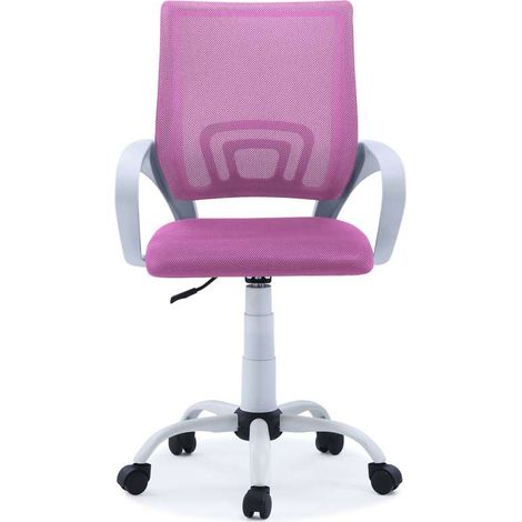 Silla de escritorio giratoria Line acabado rosa/blanco, 90/102 cm(alto)60 cm(ancho)60 cm(largo) (1/3)