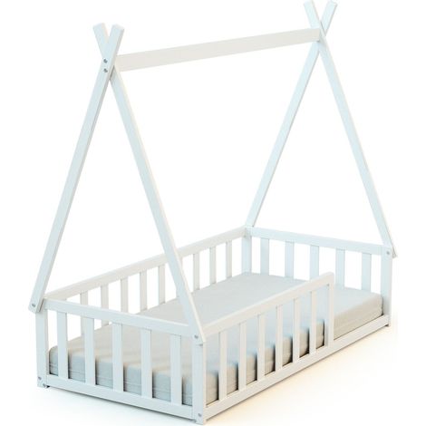 WEBABY - Lit Tipi au sol en bois (1/3)