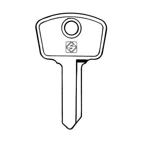 CHIAVE AUTO SAFE GIOBERT AF5D SILCA - ACCIAIO NICHELATO - 10 pezzi