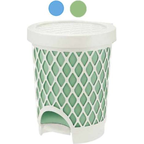 Pattumiera Pedale Trellis L 16 Azzurro Tontarelli
