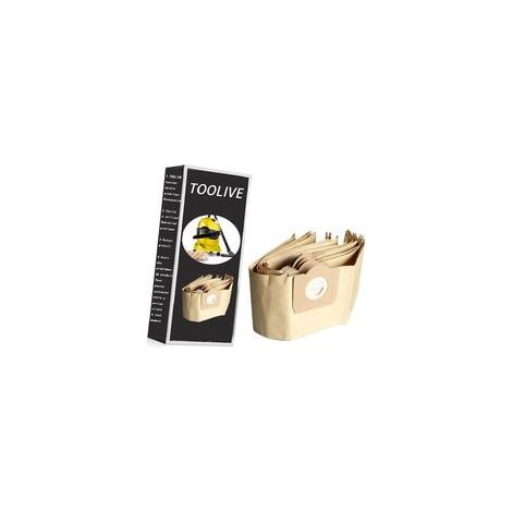Kärcher WD3 Premium Staubsaugerbeutel – 5er-Pack Papierbeutel – 99,99 % Filterleistung – Kompatibel mit verschiedenen Modellen (1/3)