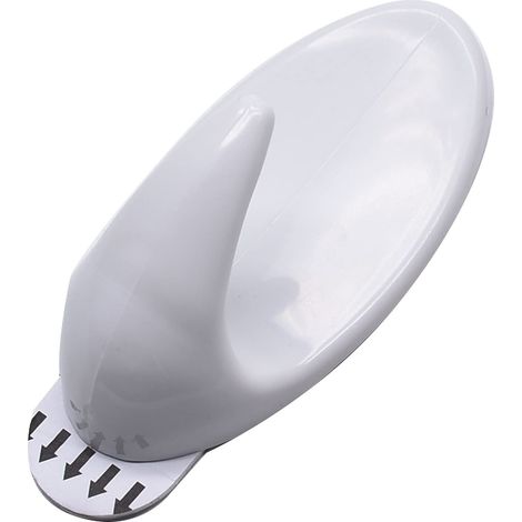 Large oval removable self-adhesive hook - W8300