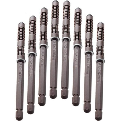 Fei Yu – Set mit 8 Wandregalträgern aus Eisen und ABS-Kunststoff – Robuste Ausführung inklusive Schrauben – Für Regalböden bis zu 10,7 cm Tiefe (1/5)