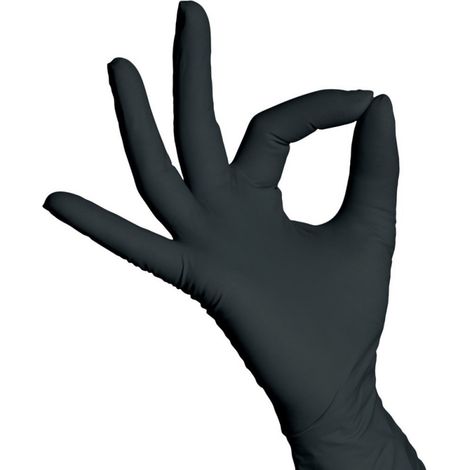 Guantes de un solo uso SHATIN,Nitril, Talla 8(Box a100Unit.)