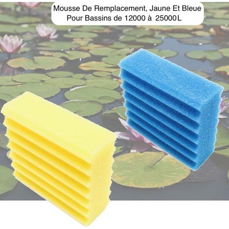 Lot De Mousses De Remplacement, 1 Mousse Jaune + 1 Mousse Bleue (1/5)