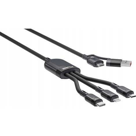 Cavo XLINE 6 in 1 da 1,2 m UC12K3C-ACDLC nero, 1 pz. (1/4)