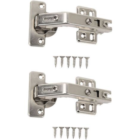 Lot de 2 charnières 135° pour porte d’angle – Charnière pour porte articulée – Emballage PE (1/5)