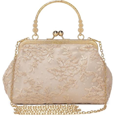 Borsa a tracolla vintage anni '20 da donna, borsetta da sera per feste, matrimoni, borsa da sposa