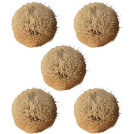 Jouet pour chat en fourrure synthétique de 8 cm - Avec balles - Cadeau interactif amusant - Balle moelleuse pour animaux domestiques et chatons d'intérieur - Pour la dentition, la chasse et le (1/5)