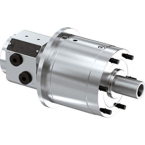 Röhm Forto-H 100 - cilindro de sujeción accionamiento hidráulico sin orificio pasante alojamiento de centrado cilíndrico - ZA 80, hasta 80 bar - 443474