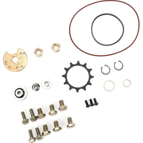 Kit de Réparation de Turbocompresseur, Kit de Reconstruction de Turbo en Aluminium, Acier Inoxydable, Kit de Reconstruction de Turbocompresseur en Caoutchouc avec Accessoires (1/5)
