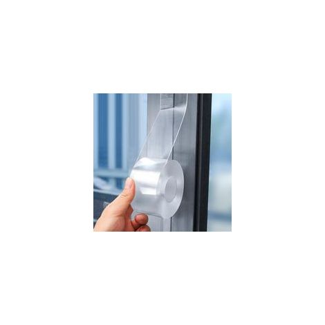 Joint Isolation Ruban d'étanchéité pour Porte et Fenêtre 5cmx10m Ruban Résistant aux Intempéries Transparente Autocollant Bande Etancheite pour Fenêtre d'hiver Anti Vent Poussière l'air Froid (1/5)