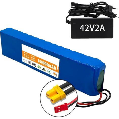 Batería de iones de litio con capacidad de 10,5 Ah, compatible con los modelos FIIDO y XT30-JST. (1/2)