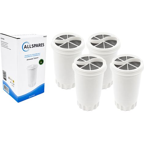 Filtro de agua AllSpares (4 unidades) compatible con todas las jarras de agua Zerowater. Filtro de repuesto para, por ejemplo, ZW-5317 y ZR-017 (filtros PFAS). (1/5)