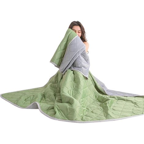 Couverture rafraîchissante en soie glacée de qualité supérieure, douce et confortable, idéale pour le salon. (1/5)