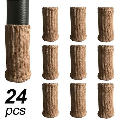 Lot de 24 tapis de protection pour meubles, très élastiques, antidérapants, pour pieds de chaise, diamètre 2,5 à 5 cm. (1/5)