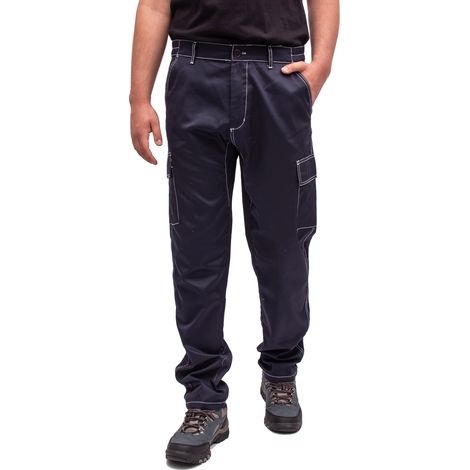 Pantalones de trabajo de verano Pantalones de trabajo negros de verano ajustados L para hombre firi