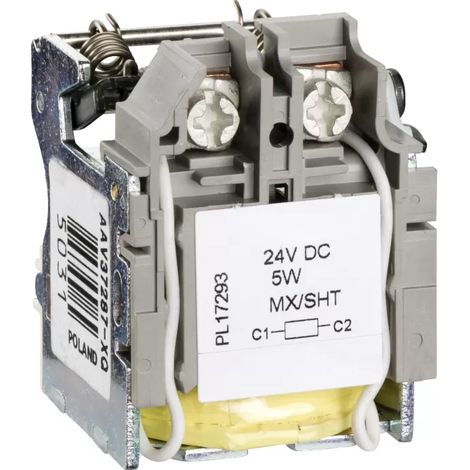 SCHNEIDER NSX100-630 24V DC Auslösespule, ideal für elektrische Systeme. (1/2)