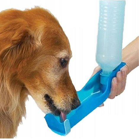 XA124B Tragbare Hundeflasche mit Napf und Clip, Haustier-Wasserflasche