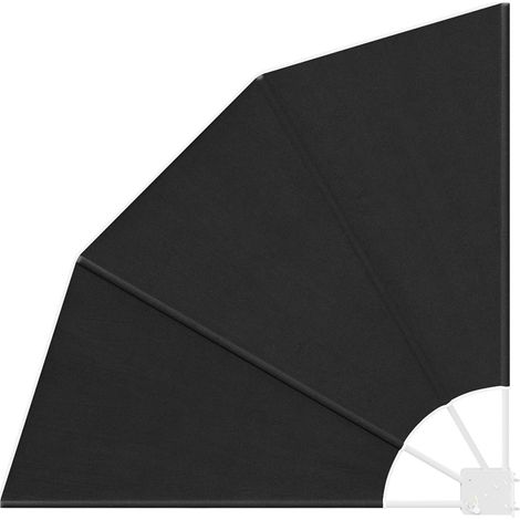 Maison Exclusive - Schermo di Privacy per Balcone 115 x 115 cm Poliestere Nero (1/5)