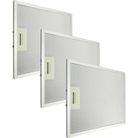 vhbw 3x filtro anti-grasso sostituisce Klarstein 10034877 per cappa da cucina, alluminio