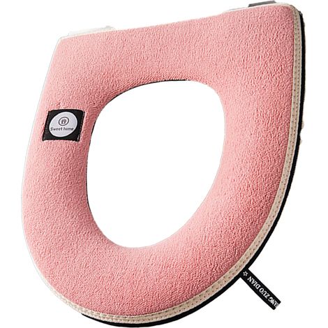 Tapis De Siège De Toilette - En Fibre Acrylique Élastique - Pour Sièges Ronds Et U - Lavable En Machine - Lot De 4 (1/5)