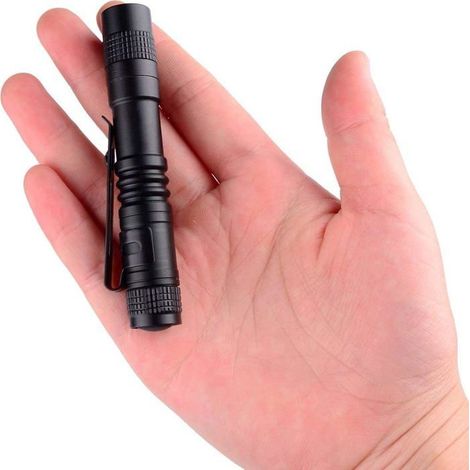 Stylo LED Mini lampe de poche Super petit clip de poche étanche pour la randonnée, le camping, la chasse (1/4)