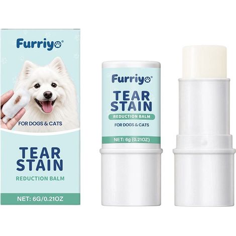 The Furriyo Pet Eye Cleansing Stick gently cleanses tear stains and eye discharge and soothes your pet's eyes. (1/5)