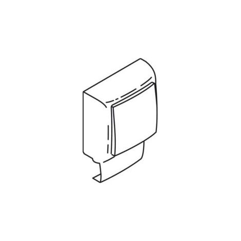 Mécanisme interrupteur 10AX va-et-vient – 11911 – pour goulotte Keva 22x12 mm – Bornes automatiques – Couleur blanc artic