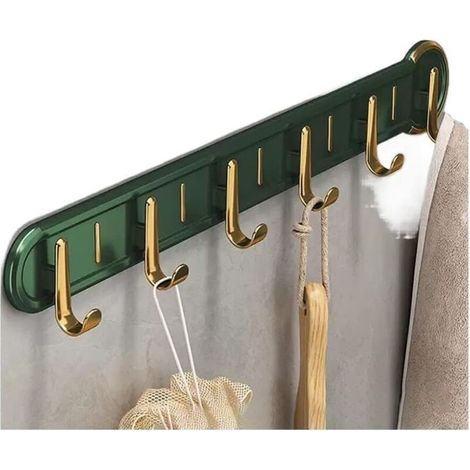 Crochets muraux pour suspendre les vêtements crochets muraux avec barres de suspension (vert, 42 5,5 cm). (1/5)