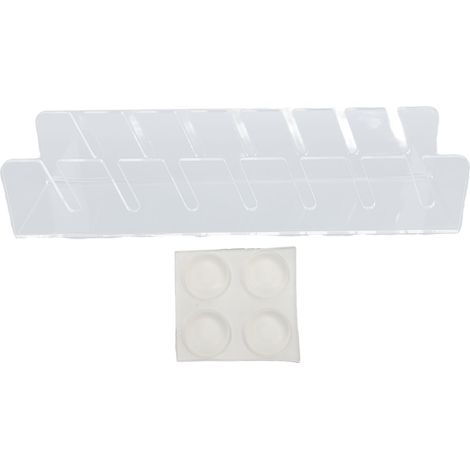 Présentoir vertical transparent en acrylique pour 7 casquettes de baseball, idéal pour un dressing ou une chambre. (1/5)