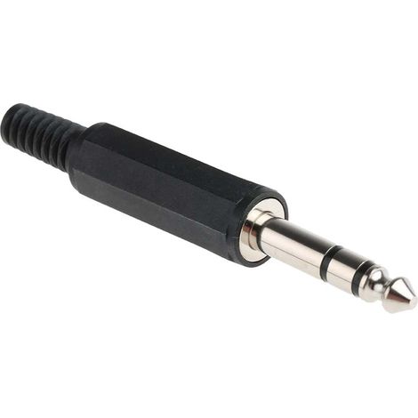 Connecteur Jack 6,35 mm Mâle Stéréo RS PRO, Montage sur câble, 3 Pôles ( Prix pour Paquet de 10 )