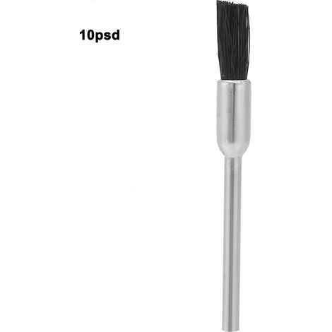 Rotary polishing brush for jewelry making – 10 pieces, boar bristles, 3 x 6 mm (1/5)