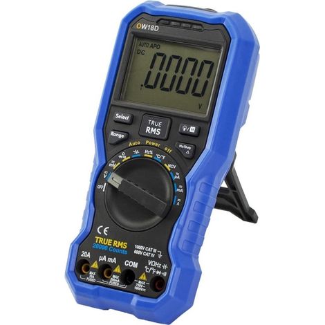 Multimètre numérique portatif OW18D 4 1/2 chiffres, test True RMS, 20 000 points, fonction lampe de poche, multimètres numériques (1/5)