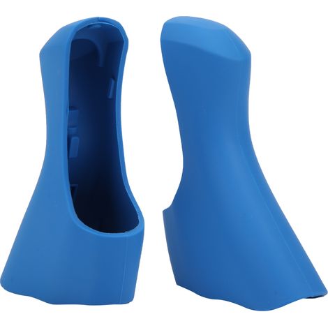 1 paire de protège-guidons de vélo en silicone, poignées confortables et protectrices pour vélo de route, accessoire de cyclisme bleu (1/5)