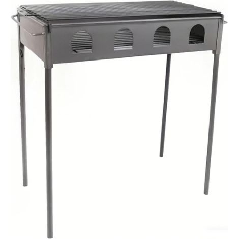 Barbecue Barbacoa compact et portable 50 x 30 x 50 cm  Barbecue au charbon de bois pour pique-niques, camping et jardin (1/3)