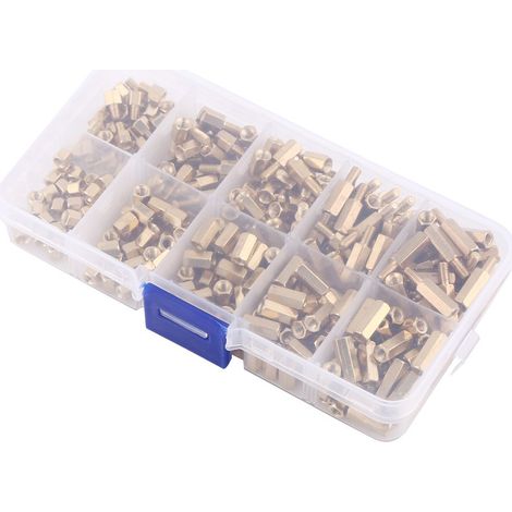 Entretoise Filetée M3 - Vis Hexagonale Male-Femelle en Laiton - Pour Électronique et Montage DIY - Lot de 30 Pièces