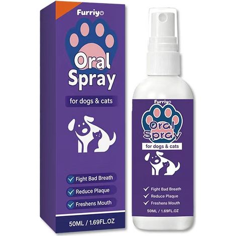 Furriyo Oral Care Spray for Cats and Dogs – Oral Cleaning Spray for Pets (1/5)