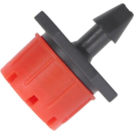 100pcs Plus Pratique 8 Trous goutteur Compensation de Pression économie d'eau Compensation de Pression goutteur réglable goutteur Irrigation Goutte à Goutte Jardinage Joint Accessoires,Rouge
