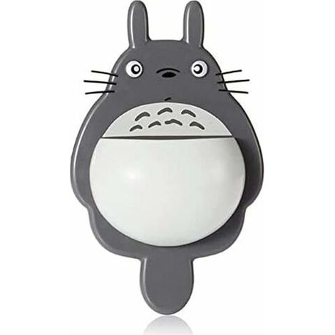 Portaspazzolino e dentifricio Totoro per bagno, mensole portaoggetti con ventosa e supporti a parete per bagno (B) (1/4)