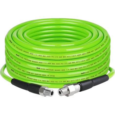 Tuyau flexible vert pour nettoyeur haute pression 6,35 mm, 15,2 m (1/5)