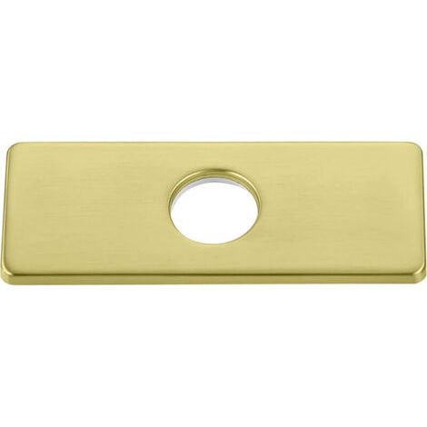 1PC or Plaque de trou d'évier de cuisine pour robinet de salle de bain, lavabo, rosace de robinet en nickel brossé